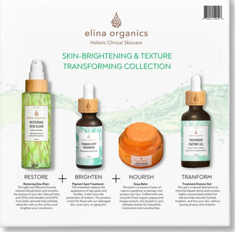 Elina Organics | Skin Brightening & Texture Transforming Collection Set - PREORDER