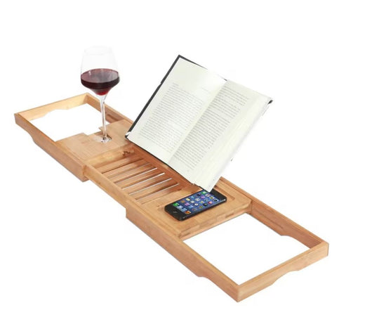 Toilet Tree | Bamboo Adjustable Bath Caddy