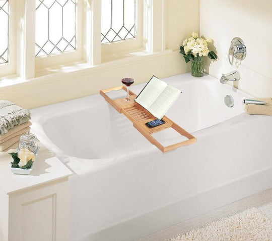 Toilet Tree | Bamboo Adjustable Bath Caddy