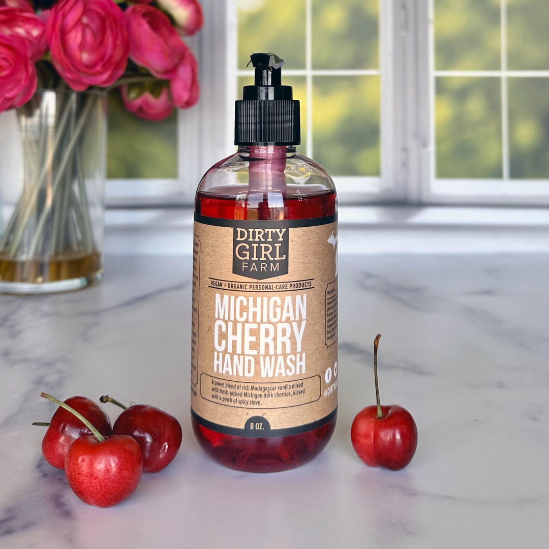 Dirty Girl Farm, Vegan, Cruelty Free, Hand Wash in Michigan Cherry Scent