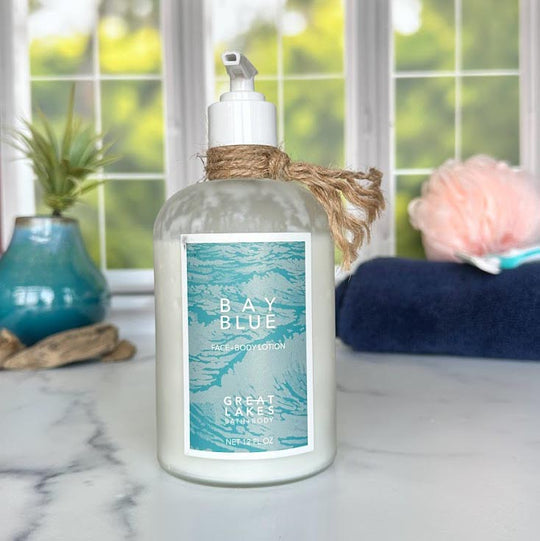 Great Lakes Bath & Body Organic, Cruelty Free, Bay Blue Lotion