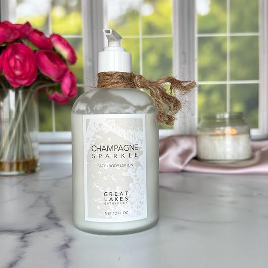 Great Lakes Bath & Body Organic, Cruelty Free, Champagne Sparkle Lotion