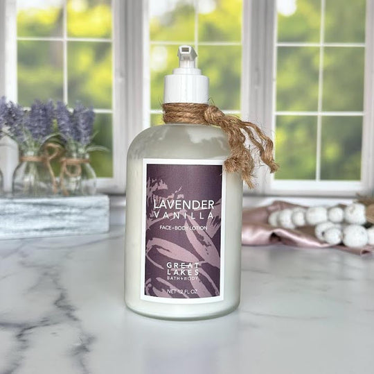 Great Lakes Bath & Body Organic, Cruelty Free, Lavender Vanilla Lotion