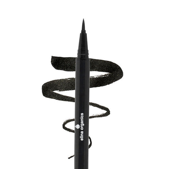 Elina Organics Long Day Stay Natural Liquid Eyeliner Black