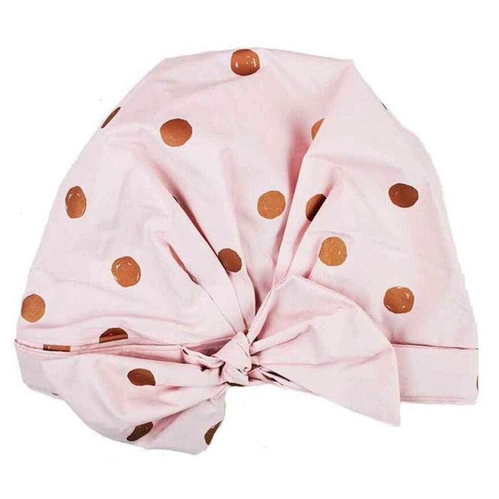 Blush Dot Shower Cap