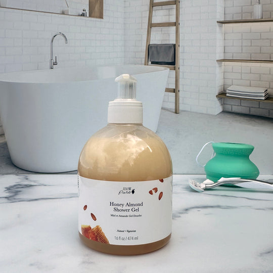 100% Pure | Honey Almond Shower Gel