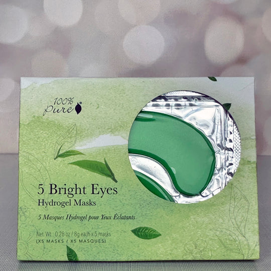 100% Pure | 5 Bright Eyes Hydrogel Masks