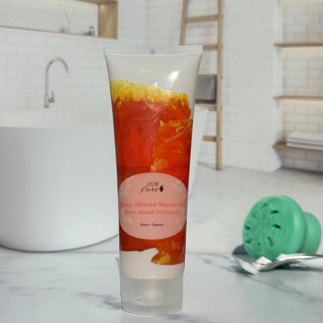 100% Pure | Honey Almond Shower Gel