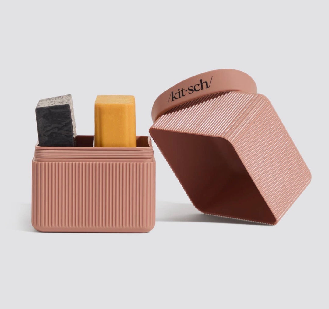 Kitsch | 2 Compartment Travel Case for Soap, Shampoo and/or Conditioning Bars