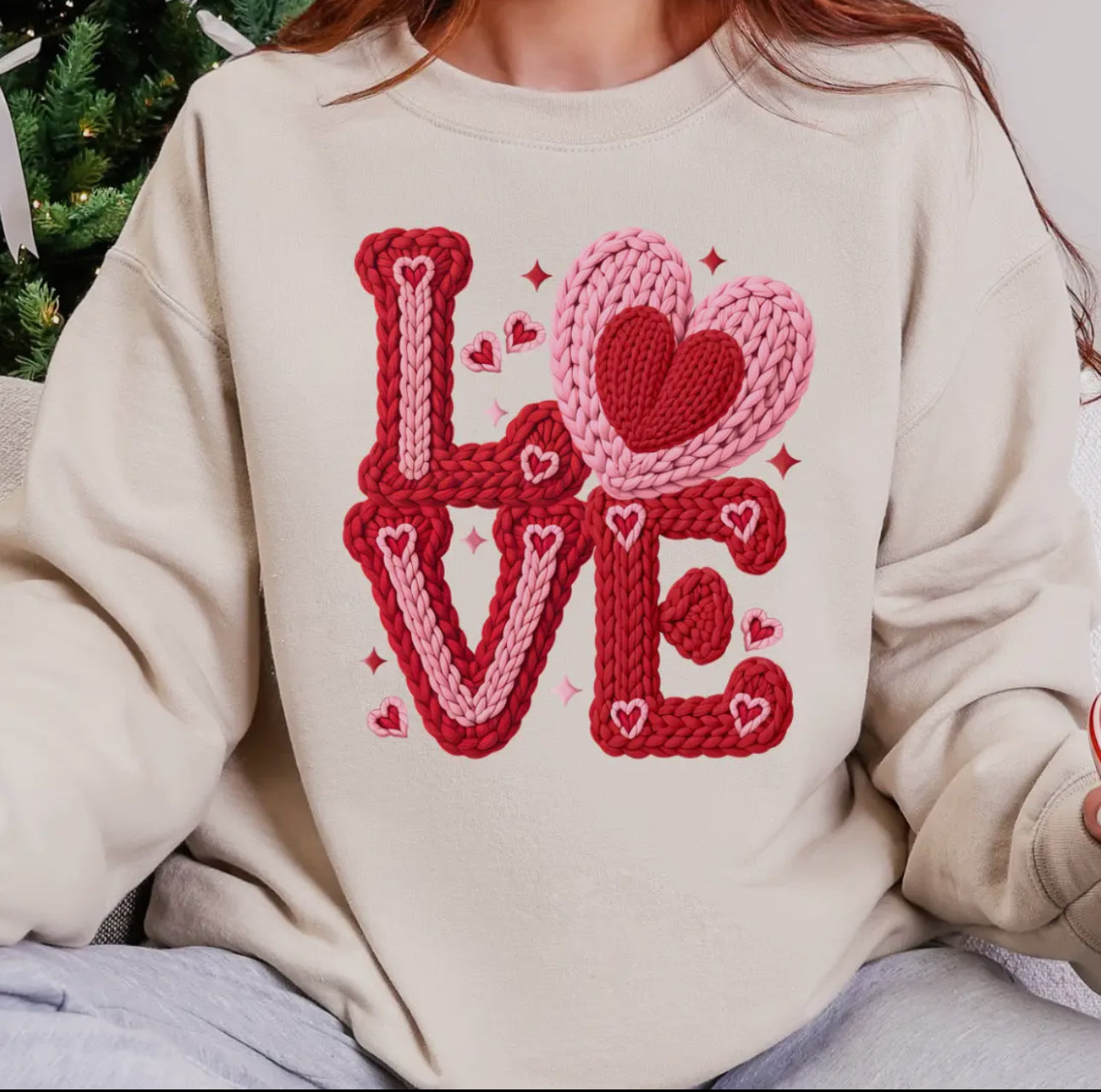 Crochet Love Valentines Crew Neck – harborsidebathandbody