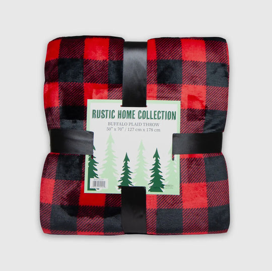 Home Collection | Buffalo Plaid / Sherpa Blanket