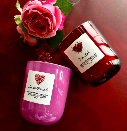 Beach Bee | Beeswax & Coconut Wax Valentine's Day Candles