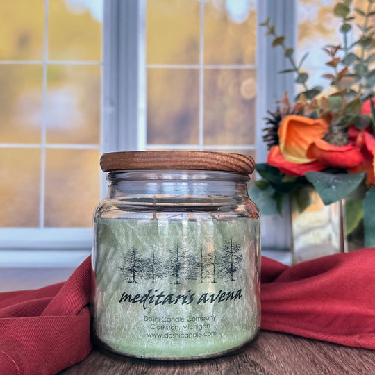 Doshi Candle | Meditaris Avena (Evergreen Forest Scent)