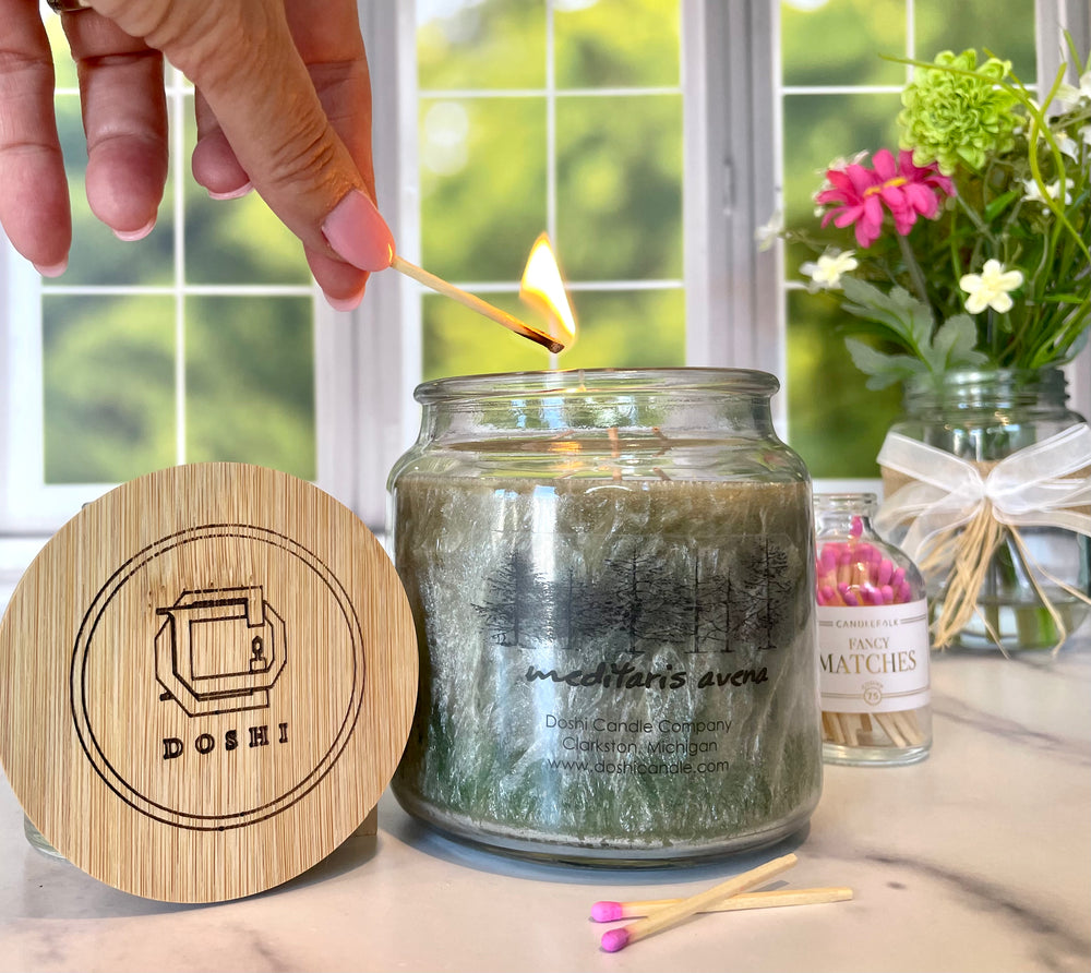 Doshi Candle | Meditaris Avena (Evergreen Forest Scent)