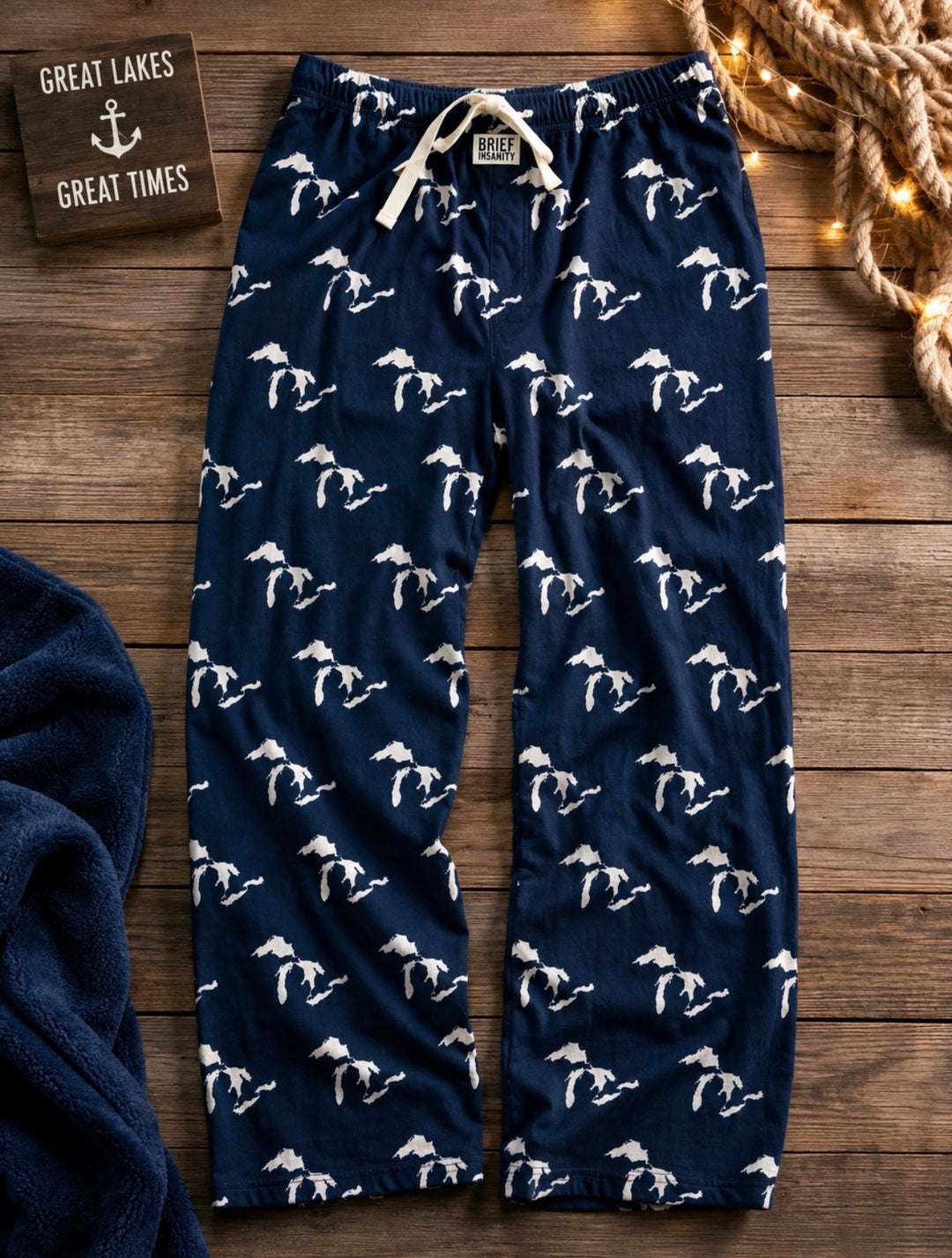 Brief Insanity PJ Bottoms - Great Lakes