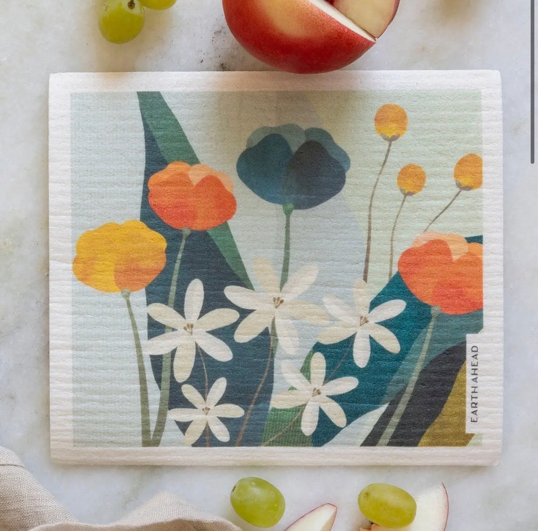 Swedish Dish Cloth - Spring Blooms