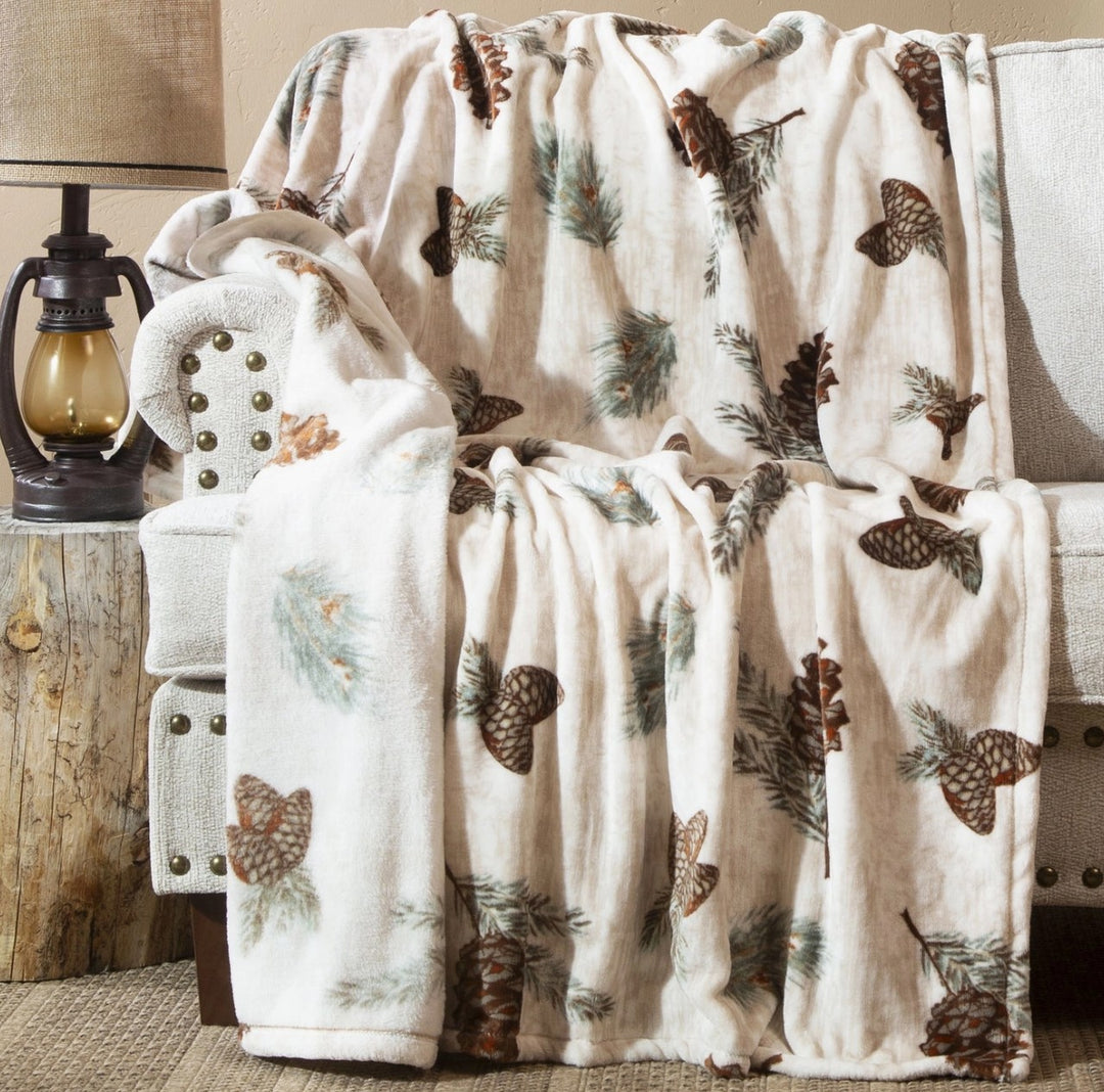 Linen Mart | Pine Throw Blanket