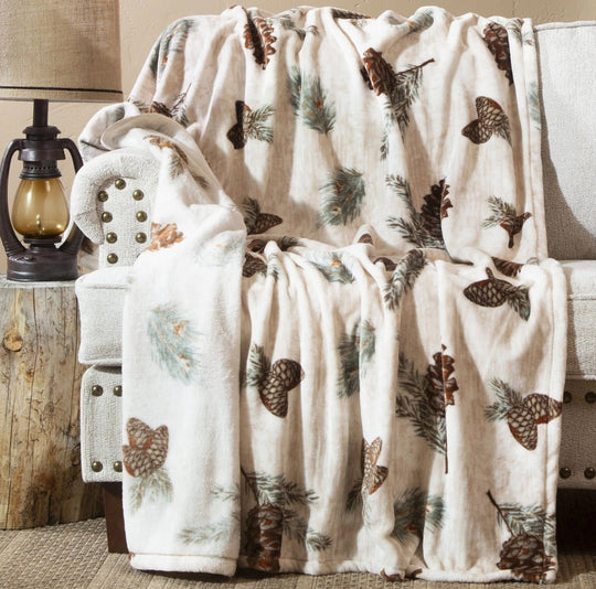 Linen Mart | Pine Throw Blanket