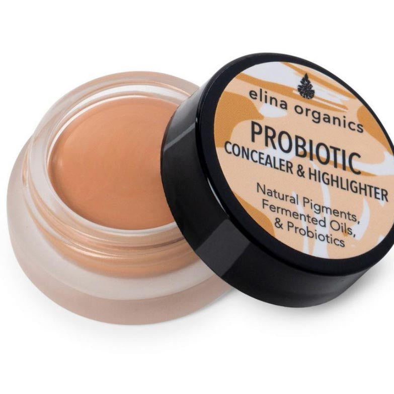 Elina Organics Probiotic Concealer and Highlighter in Medium Shade