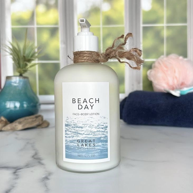 Great Lakes Bath and Body Organic, Cruelty Free, Beach Day Lotion