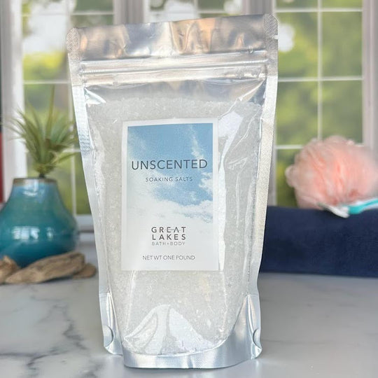 Great Lakes Bath and Body, Organic, Cruelty Free, Epsom Soaking Salts - Unscented