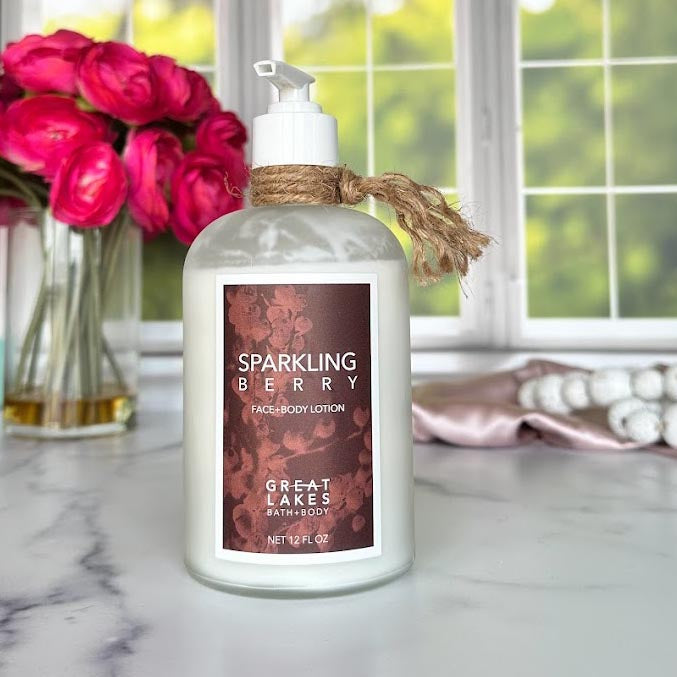 Great Lakes Bath & Body Organic, Cruelty Free, Sparkling Berry Lotion